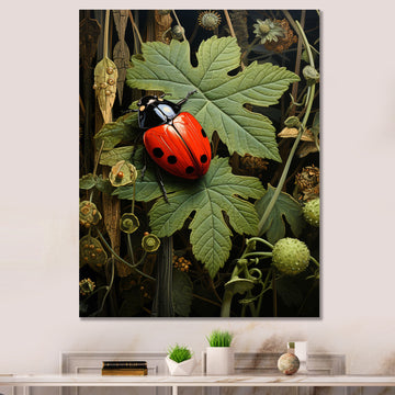 Ladybug Ladybugs Leisure - Red Ladybug Wall Art